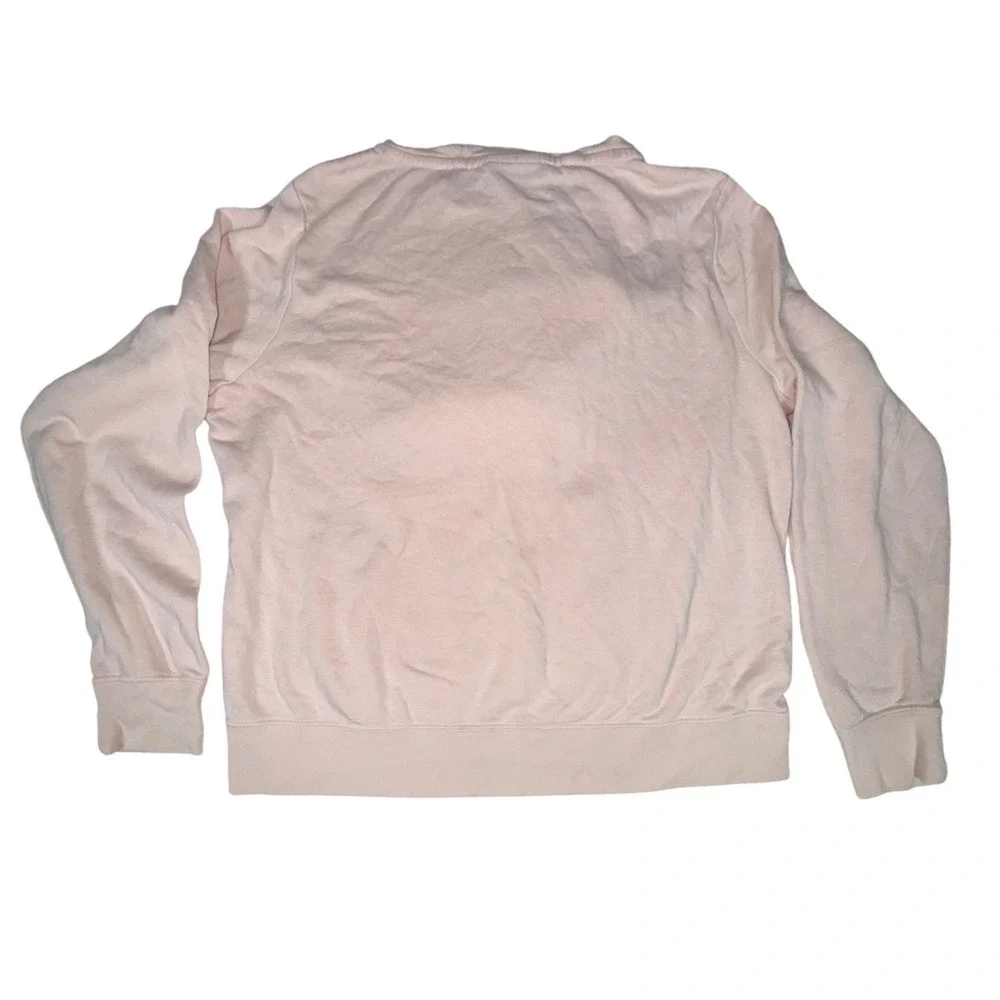 Nike Sportswear Funnel Neck Hoodie Pink Pullover Fleece Logo Mens Medium